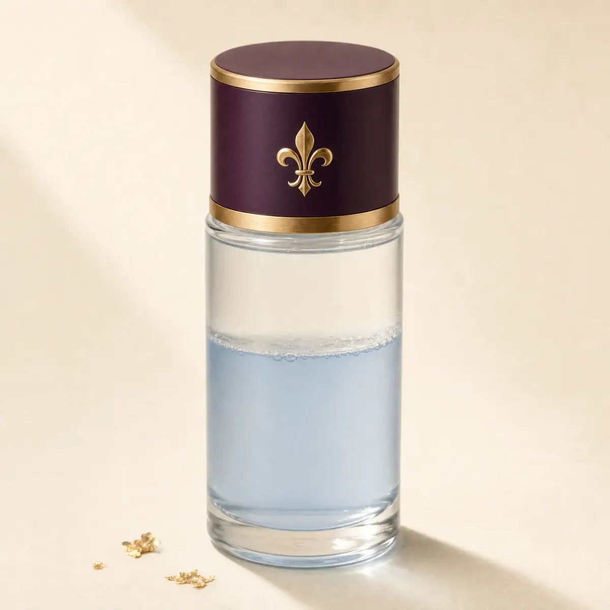 A clear bottle of two-layer eye makeup remover.