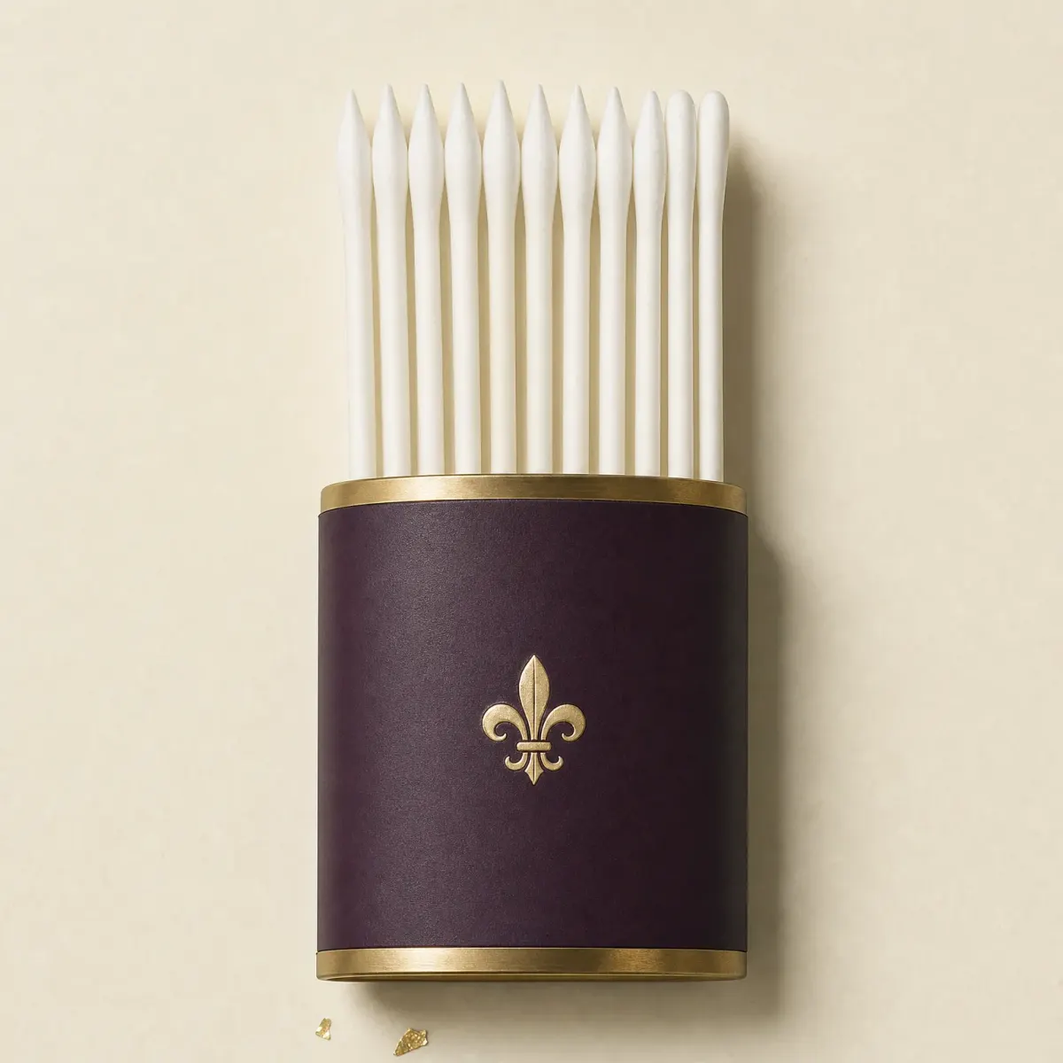 A small bundle of pointed cotton swabs.