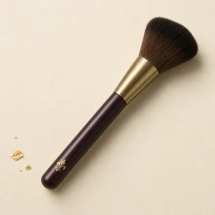 A soft, fluffy blush brush cut on a slant.