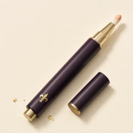 A slim click pen of brightening concealer with a brush tip.