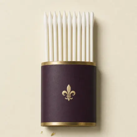 A small bundle of pointed cotton swabs.
