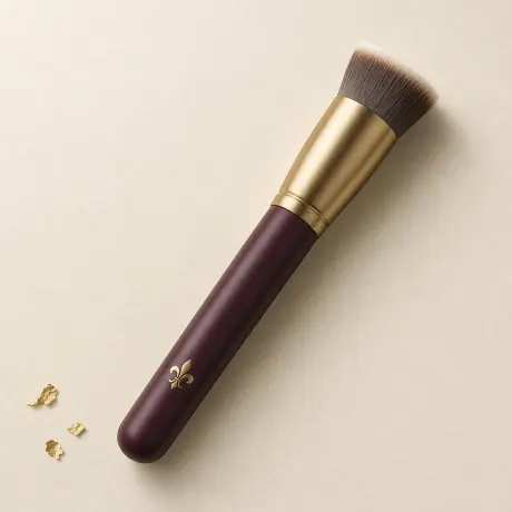 Illustration: A dense, flat-topped foundation brush.